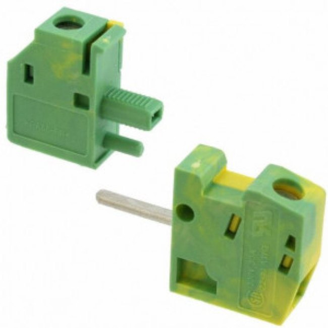 0707879, 0707879 Feed Through Terminal Block, Screw Termination, Green, Yellow, 76A 400 V 0707879, 0707879 Feed Through Terminal Block, Screw Termination, Green, Yellow, 76A 400 V