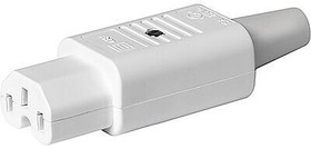 3-122-697, AC Power Plugs &amp; Receptacles 4781 Connector Rewireable 10A C15