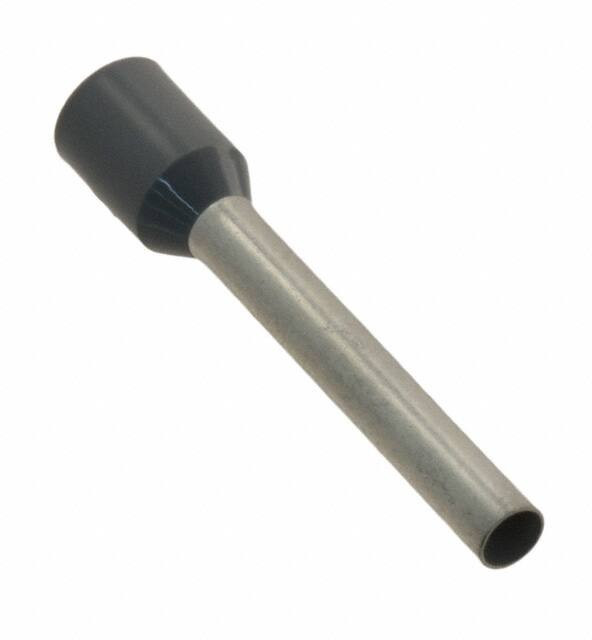 3200072, AI2.5 -18 GY Insulated Crimp Bootlace Ferrule, 18mm Pin Length, 2.3mm Pin Diameter, 2.5mm² Wire Size
