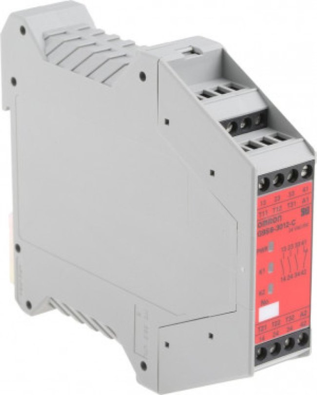 G9SB-3012-C, Модуль: реле безопасности, G9SB, 24ВDC, 24ВAC, IN: 2, Монтаж: DIN