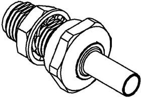 R125320020, RF Connectors / Coaxial Connectors SMA / STRAIGHT BULKHEAD JACK COMBINATION SEAL CRIMP TYPE - CABLE 2.6/50 D