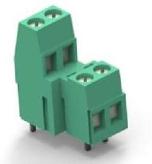 796692-4, Fixed Terminal Blocks PCB MOUNT 1&amp;2 4P.5