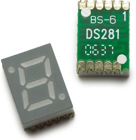 HDSM-433C, HDSM-433C 7-Segment LED Display, CC Red 14.3 mcd RH DP 10mm