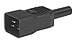 4796.0000, Разъем ввода питания, Штекер IEC I C20, переподключаемый, Штекер, 250 В AC, 16 А, Монтаж на Кабель