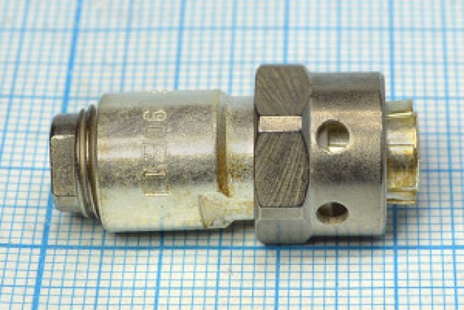 Высокочастотный разъём СР50-258ФВ, розетка кабельная, сочленение резьбовое; №9855 СР50-258ФВ\каб\ М18\[розетка]