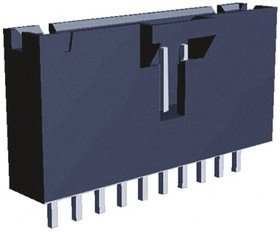 5-104363-9, AMPMODU MTE Series Straight Through Hole PCB Header, 10 Contact(s), 2.54mm Pitch, 1 Row(s), Shrouded