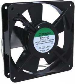 DP203AT2122LSL, Вентилятор осевой, 230В AC, 120x120x25мм, подшипник скольжения, 78(±7%) куб.м/ч, 35дБА
