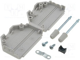 DPPK25-LG-K, Корпус для разъемов D-Sub, D-Sub 25pin, D-Sub HD 44pin, прямой