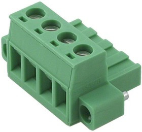 1778001, Pluggable Terminal Blocks 4 Pos 5.08mm pitch Plug 24-12 AWG Screw