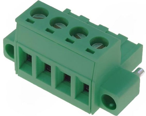 1778001, Pluggable Terminal Blocks 4 Pos 5.08mm pitch Plug 24-12 AWG Screw