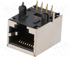 FRJAE-488, Гнездо, RJ45, PIN: 8, экранированный, Конф: 8p8c, THT