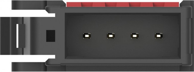 1-1473562-4, Разъем I/O, 4 контакт(-ов), Штекер, Типа Провод-Плата, Пайка, Серия RITS