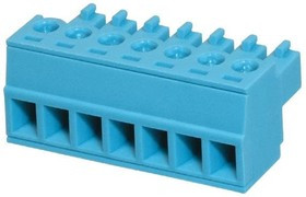 TBP02P1-381-07BE, Pluggable Terminal Blocks Terminal block, pluggable, 3.81, plug, 7 pole, slotted screw, blue