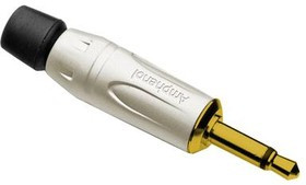 KM2P-AU, Телефонный аудио разъем, Mono, 2 контакт(-ов), Штекер, 3.5 мм, Монтаж на Кабель