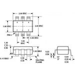DALC208SC6, Диодная защита для 4-х линий данных, [SOT-23-6]