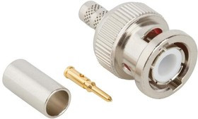 112597, Conn BNC 0Hz to 4GHz 50Ohm Crimp ST Cable Mount PL Gold