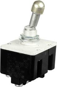 4TL1-2D, Toggle Switch, Bushing Mount, On-Off, 4PDT, Screw Terminal, 125V ac