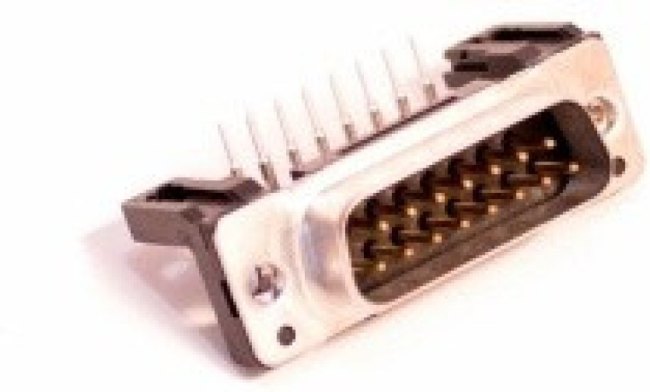 09662226801, Вилка D-Sub на плату угловая (15pin)