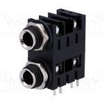 ACJM-MHD, Телефонный аудио разъем, 2 контакт(-ов), Гнездо, 6.35 мм, Монтаж на Печатную Плату ACJM-MHD, Телефонный аудио разъем, 2 контакт(-ов), Гнездо, 6.35 мм, Монтаж на Печатную Плату