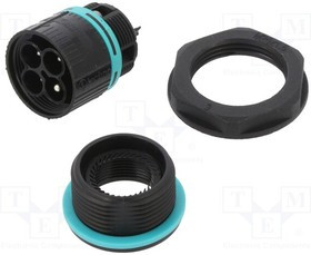 THB.387.E4A, Разъем: питания AC, зажим под винт, "папа", TH387, 0,5-4мм2, 450В