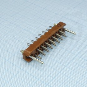 РП10-15 Л-О вилка, Соединитель низкочастотный, прямоугольный, внутреннего монтажа, год 91