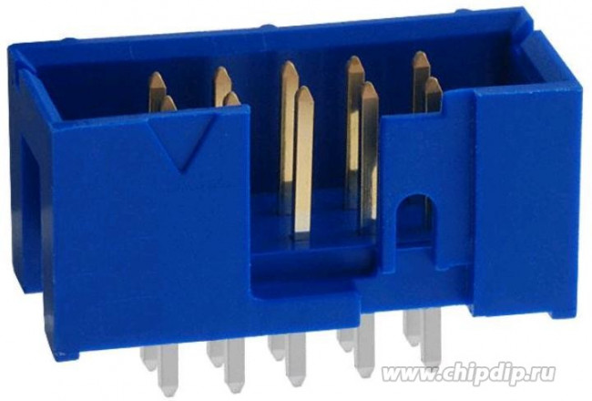 75869-101LF, Quickie®, Wire to Board Connector, Double Row, 10 Positions, 2.54 mm (0.1 in.), Vertical, Shrouded Header 0.76 um (30 uin) Gold