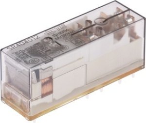 SR4D4012 1415055-1, PCB Mount Force Guided Relay, 12V dc Coil Voltage, 4 Pole, DPDT