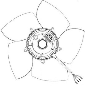 Вентилятор Ebmpapst A2D250-AD26-05 460V 215W