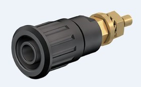 23.3140-21, Black Female Banana Plug Press Fit 1kV