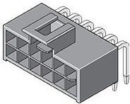 105314-2308, Headers &amp; Wire Housings NanoFit RA Hdr TH DR 8Ckt 0.76um Au Ntl