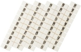 Маркеры для JXB-ST 2,5 EKF, с нумерацией 100-150 100шт PROxima zb-st-2.5-100-150