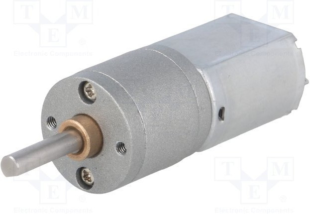 3459, Двигатель: DC, с редуктором, POLOLU 20D, 6ВDC, 3,2А, Ось: D профиль