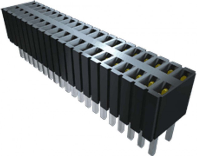 SLM-107-01-G-S, Headers &amp; Wire Housings Through-Hole Micro Socket, 0.050" x 0.100" Pitch