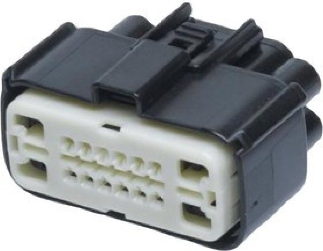 34985-1601, Automotive Connectors MX150 16P 2 ROW FEM HYB DR SEALED KEY A