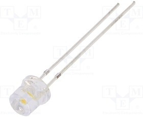 OSM2DK57E1A-LM, LED; 5mm; white warm; 1120?1560mcd; 140°; Front: flat; 2.9?3.6V