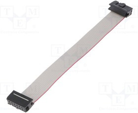 FC12150-0, Шлейф с разъемами IDC, 12x28AWG, Ш.шлейфа 1,27мм, 0,15м