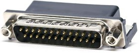 L717SDB25P1ACH4F, Разъем D Sub, Standard, Штекер, SD, 25 контакт(-ов), DB, Пайка