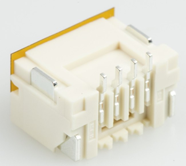 BM04B-ZESS-TBT (LF)(SN), Conn Shrouded Header HDR 4 POS 1.5mm Solder ST SMD T/R