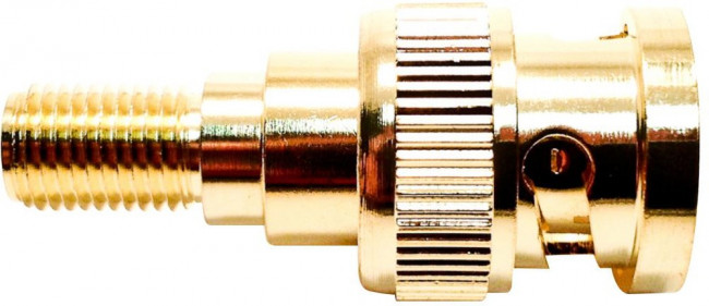 BU-P4289, Straight 50 RF Adapter BNC Plug to SMA Socket 12.4GHz