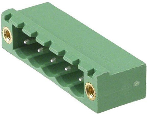1776537, 250V 12A 5 Угловой 1 5.08мм Зеленый На плату-Cloe Винты fixed P=5.08мм Подключаемая Клеммная Колодка