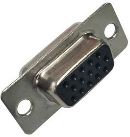 RND 205-01009, Socket High Density D-Sub Connector, DE-15, Radial Leads