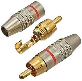 SZC-0218 / RP-213 red, Разъём RCA -0218/RP-213, красный