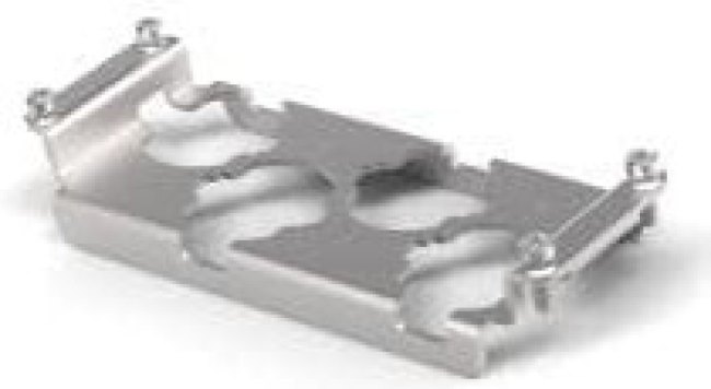 T0924049044-100, FRAME, 4POS, SS, RECTANGULAR CONN