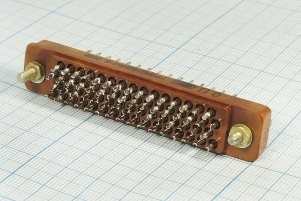 Прямоугольный соединитель штекер, шаг P3,5мм, 62 контакта, ГРПМ2-62ШО2-В; №12802 штек ПрС\P3,5\62P\\ \ГРПМ2-62ШО2-В