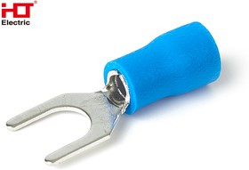 084-04-17, Наконечники НВИ 2.5-5 вилка 1.0-2.5мм синий (уп./100 шт) HLT