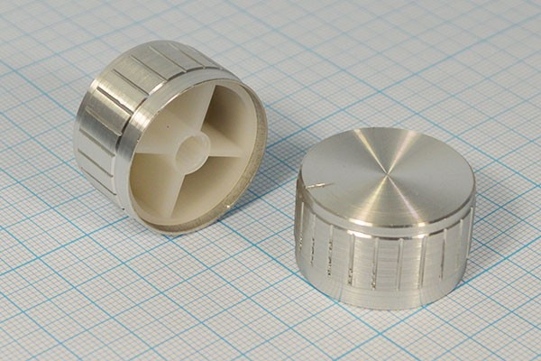 Ручка, внутренний диаметр d6,0, 36 зубцов, размер 30x17, пластик, металл, 30*17BL