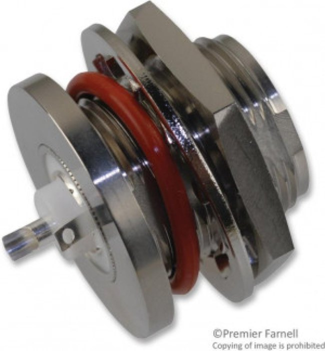 34475, RF/COAXIAL TRIAX BULKHEAD JACK STR 50 OHM SLDR