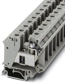 3006182, UIK 35 Series Grey DIN Rail Terminal Block, Single-Level, Screw Termination 3006182, UIK 35 Series Grey DIN Rail Terminal Block, Single-Level, Screw Termination