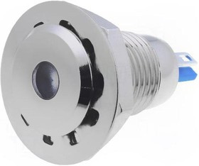 GQ12F-D/W/12, Индикат.лампа: LED, плоский, 12ВDC, Отв: d12мм, IP67, под пайку GQ12F-D/W/12, Индикат.лампа: LED, плоский, 12ВDC, Отв: d12мм, IP67, под пайку