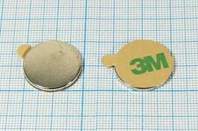 Магнит 20,0x 2,0, цилиндр, Ni